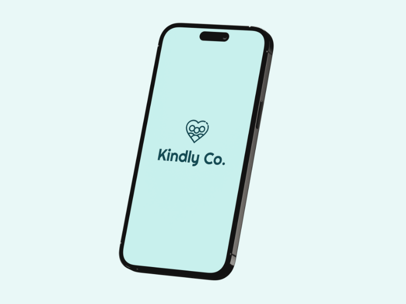 Childcare app logo design using Hue logo and brand idenity builder