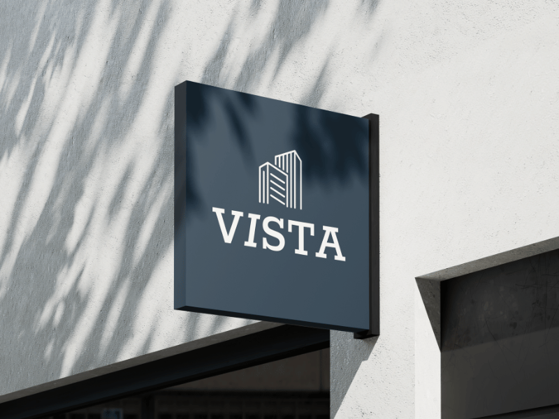 Real estate signage logo design using Hue logo and brand idenity builder