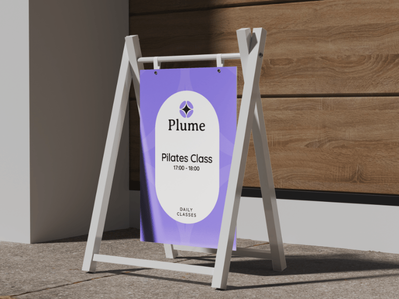 Pilates studio logo design using Hue logo and brand idenity builder
